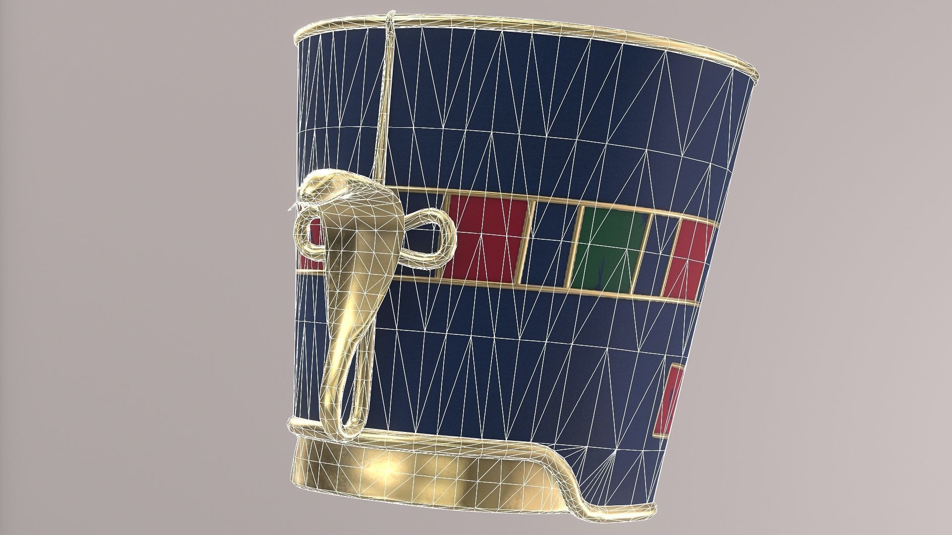 QUEEN NEFERTITI CROWN 3D MODEL  3D model_10