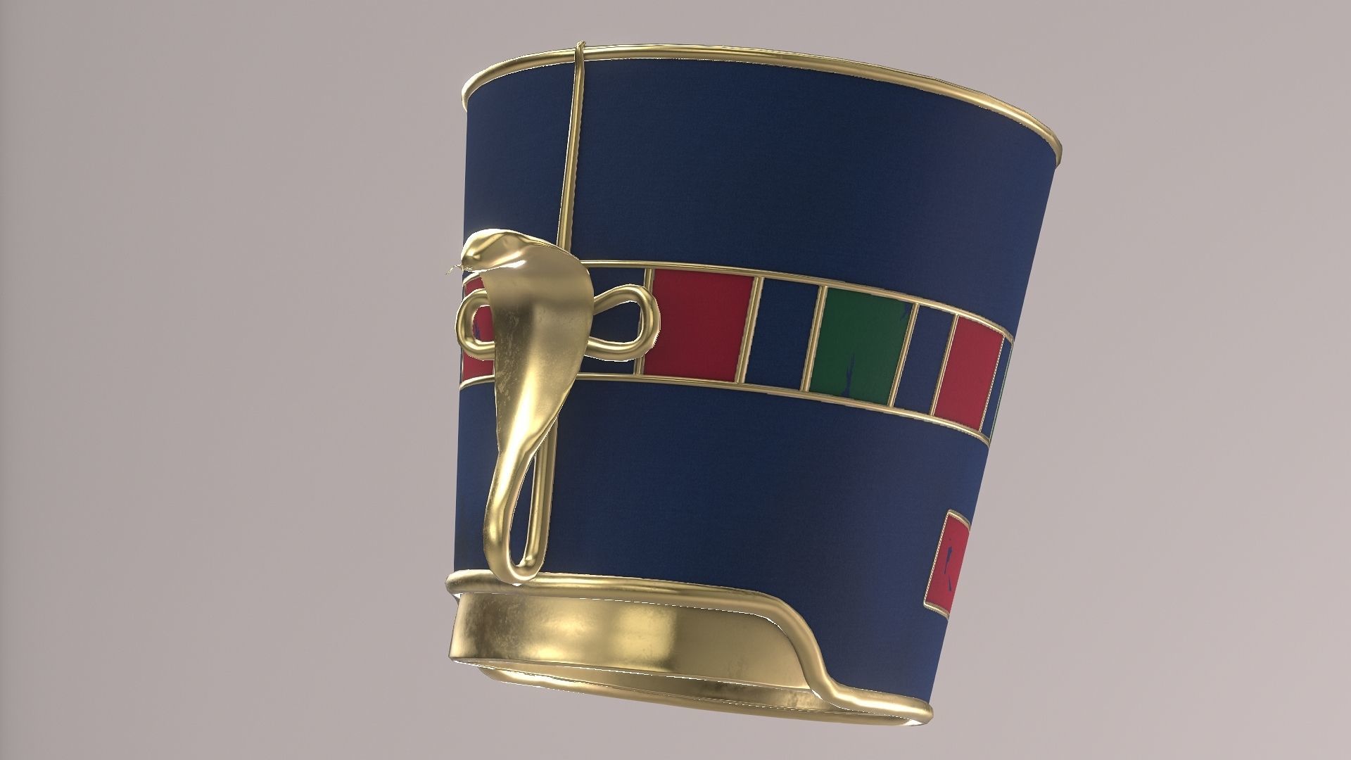 QUEEN NEFERTITI CROWN 3D MODEL  3D model_1