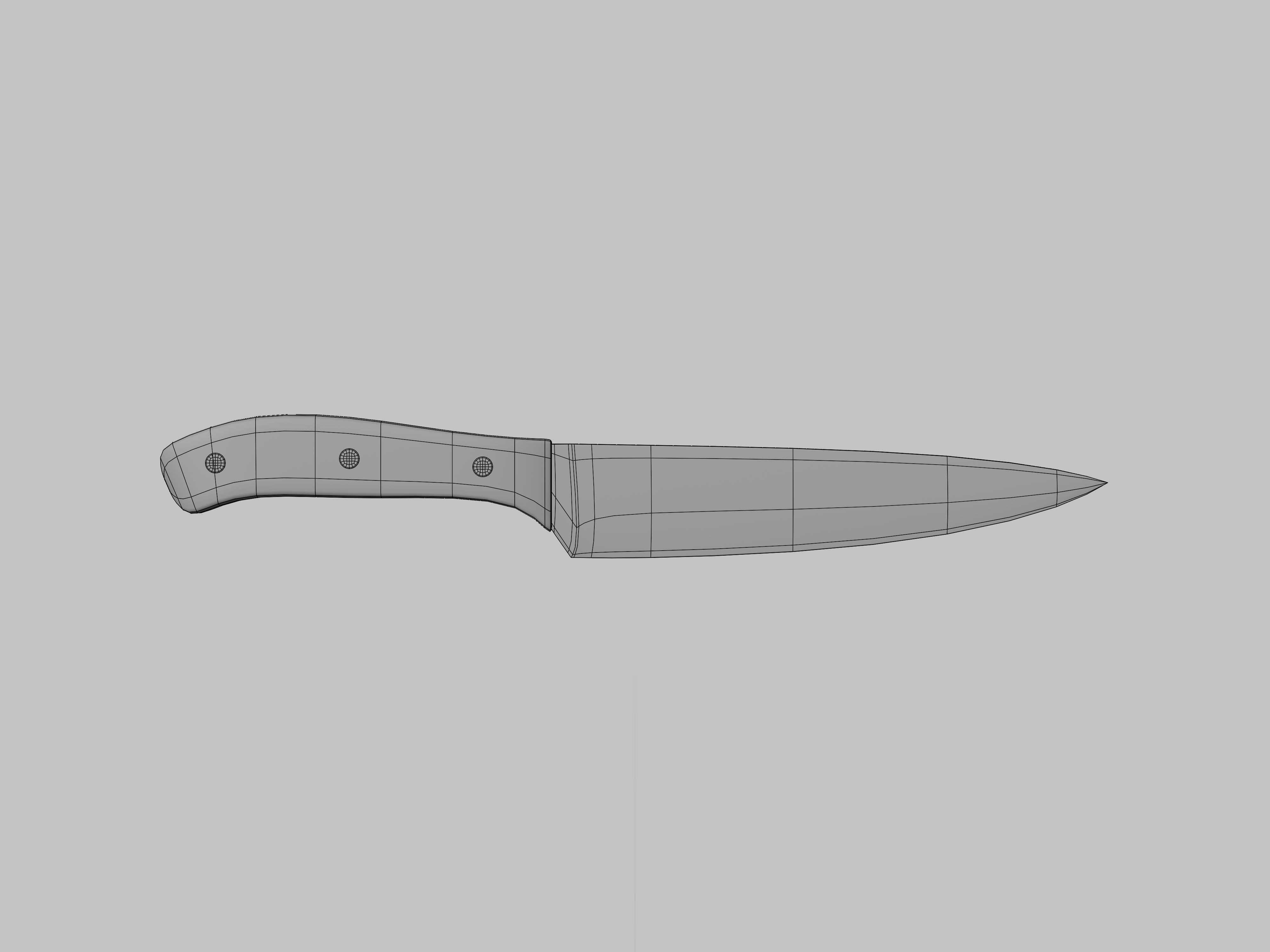 Kitchen Knife 3D model 3D model_9