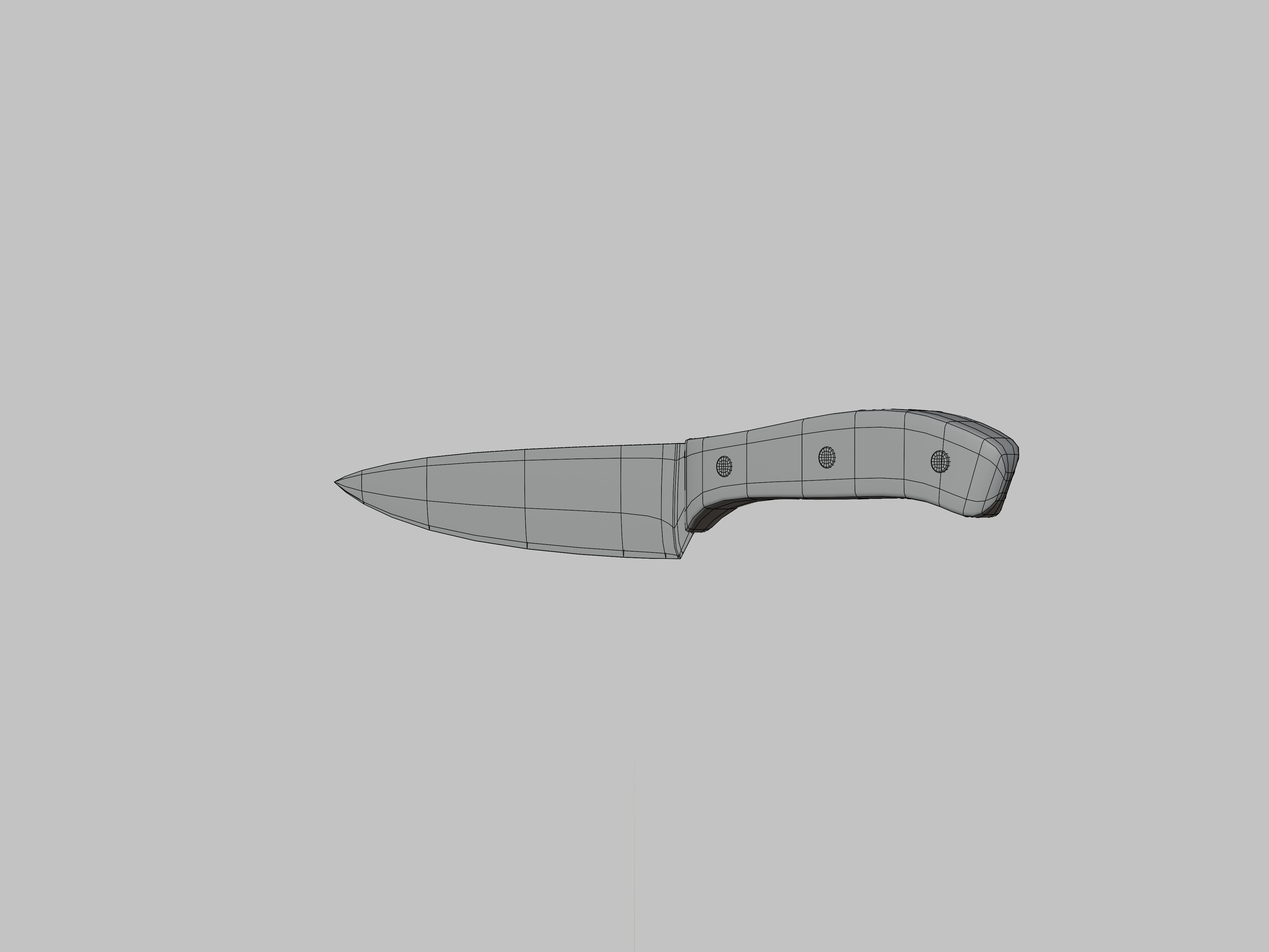 Kitchen Knife 3D model 3D model_7