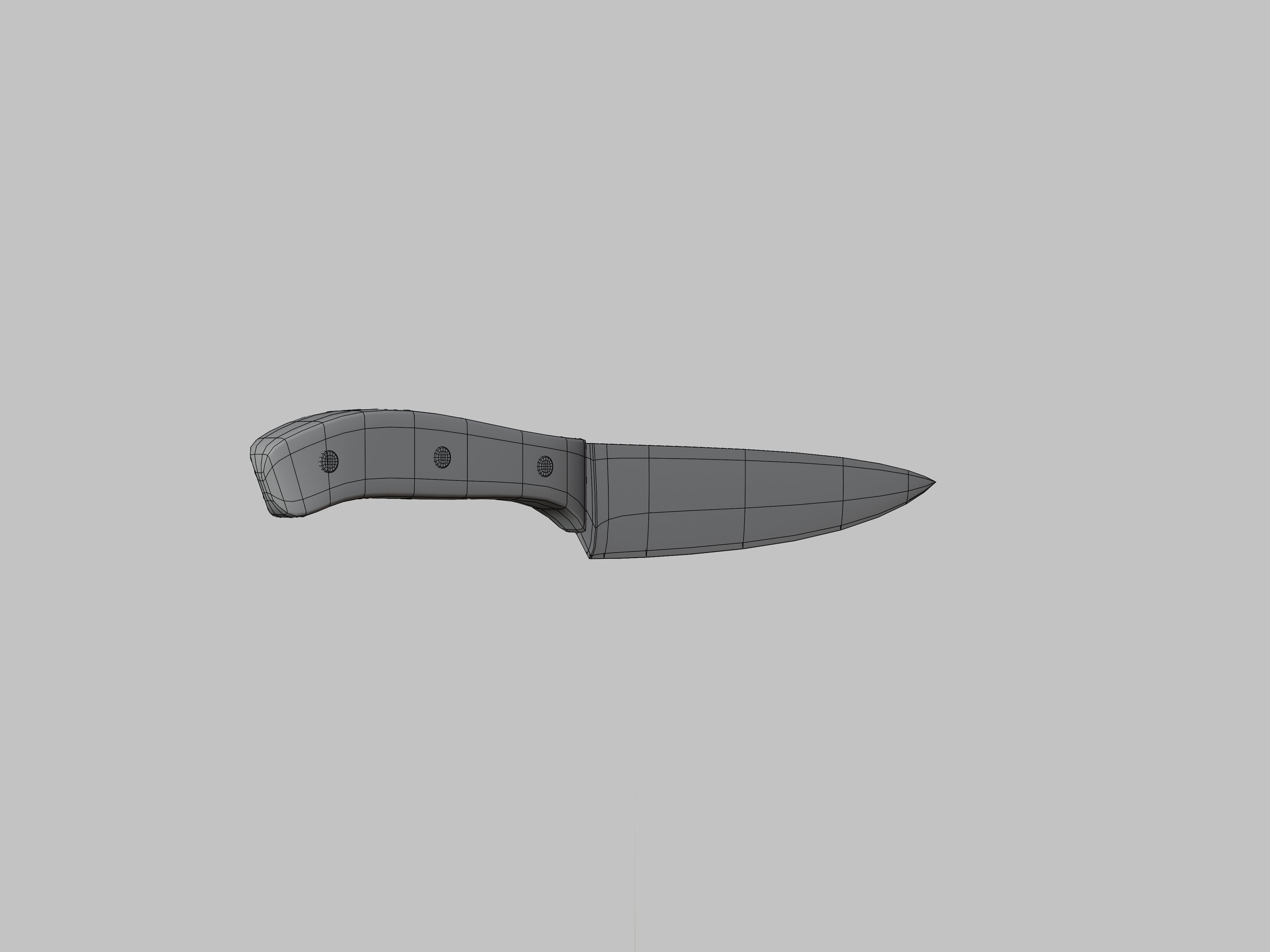 Kitchen Knife 3D model 3D model_8