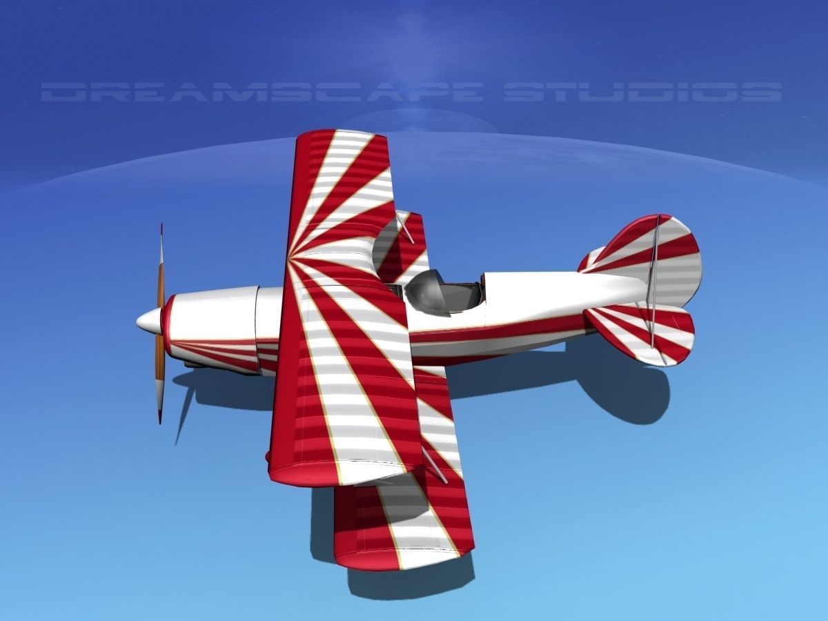 Acro Sport II Biplane 3D model_10