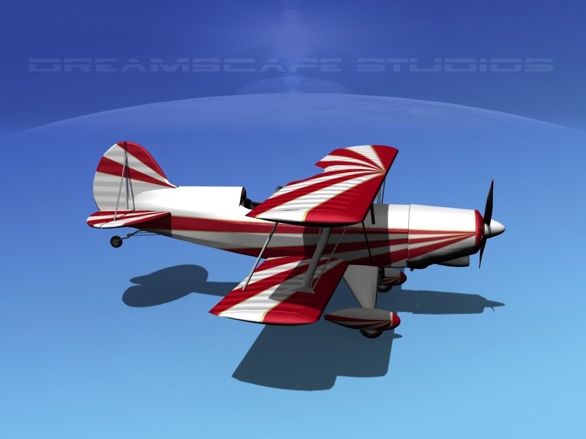 Acro Sport II Biplane 3D model_5