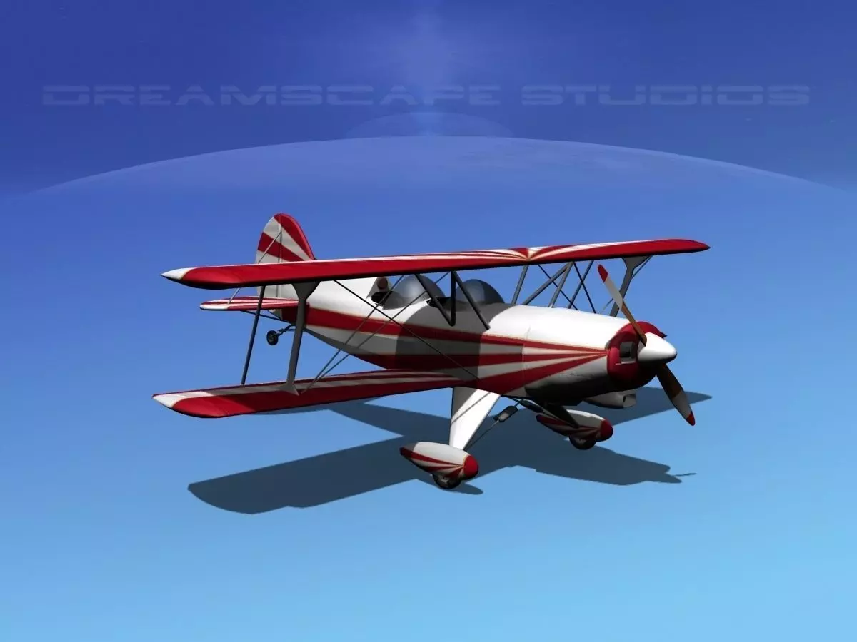 Acro Sport II Biplane 3D model_0