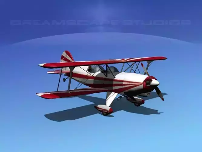 Acro Sport II Biplane 3D model