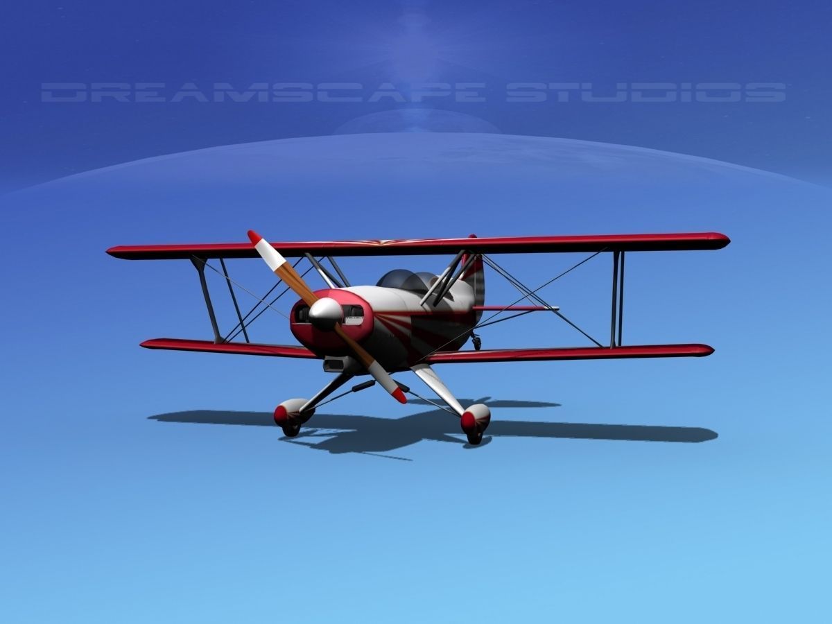 Acro Sport II Biplane 3D model_3