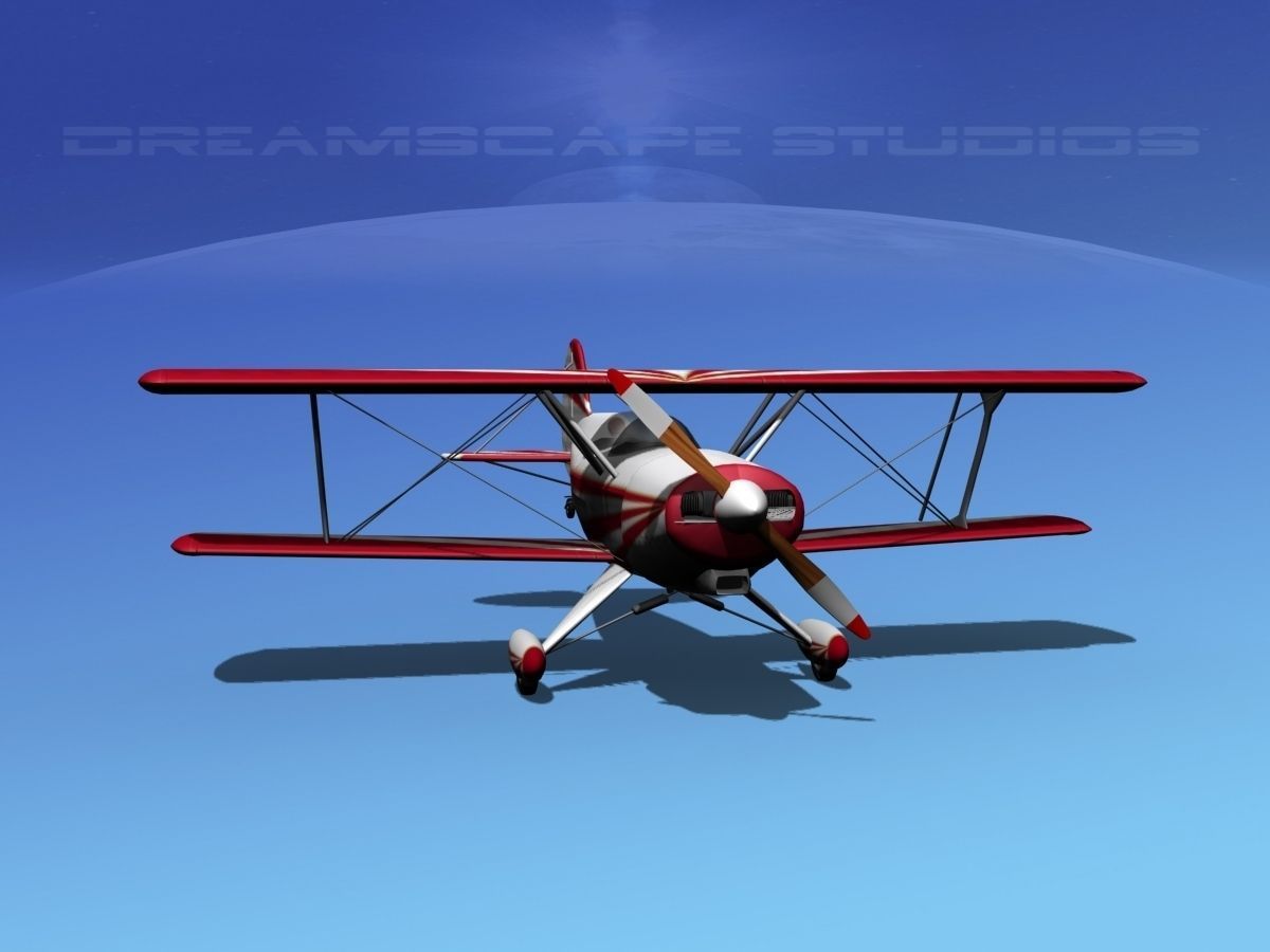 Acro Sport II Biplane 3D model_4