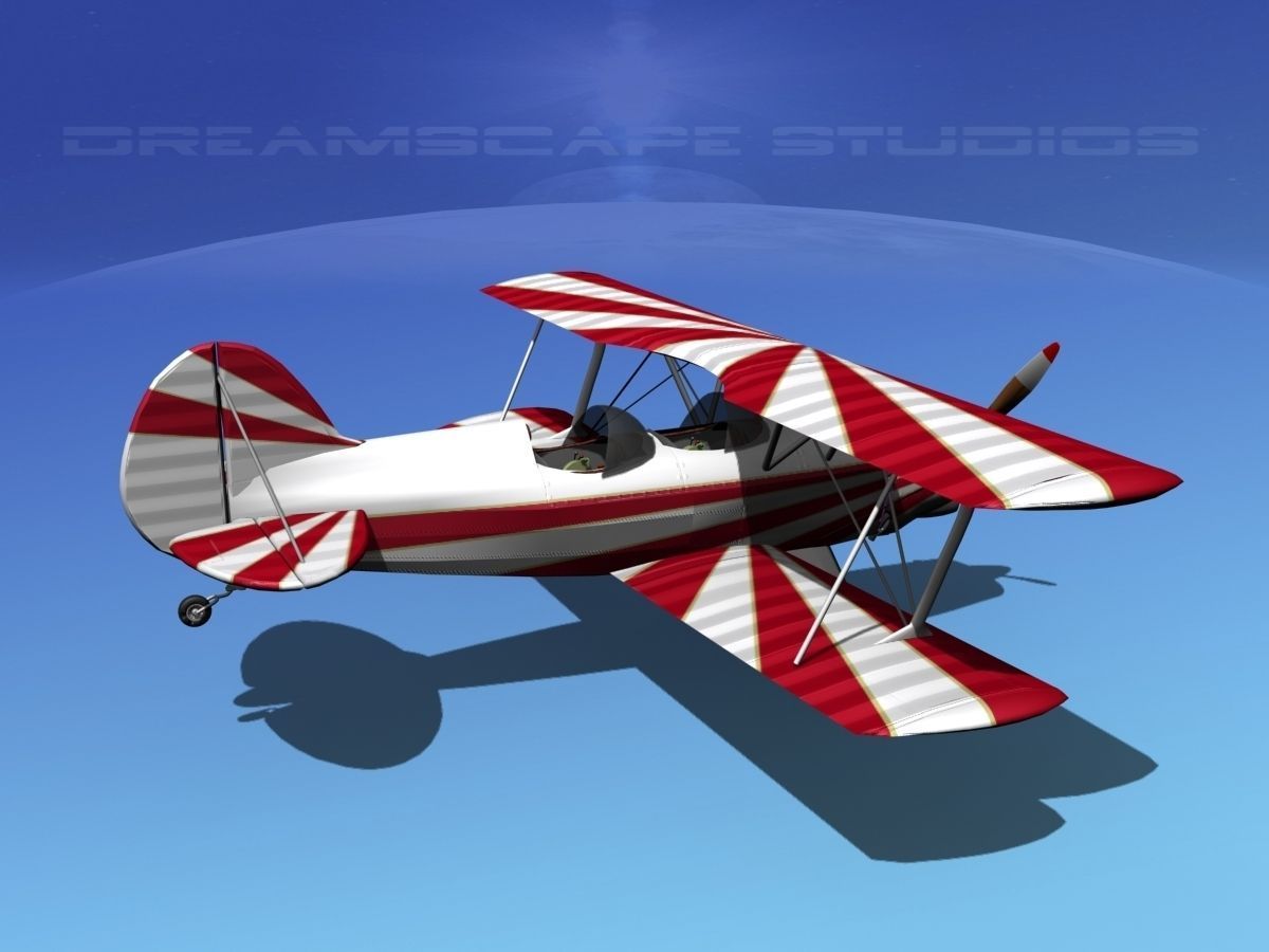 Acro Sport II Biplane 3D model_6