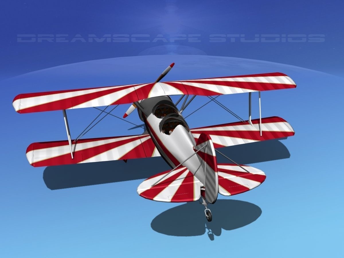 Acro Sport II Biplane 3D model_8