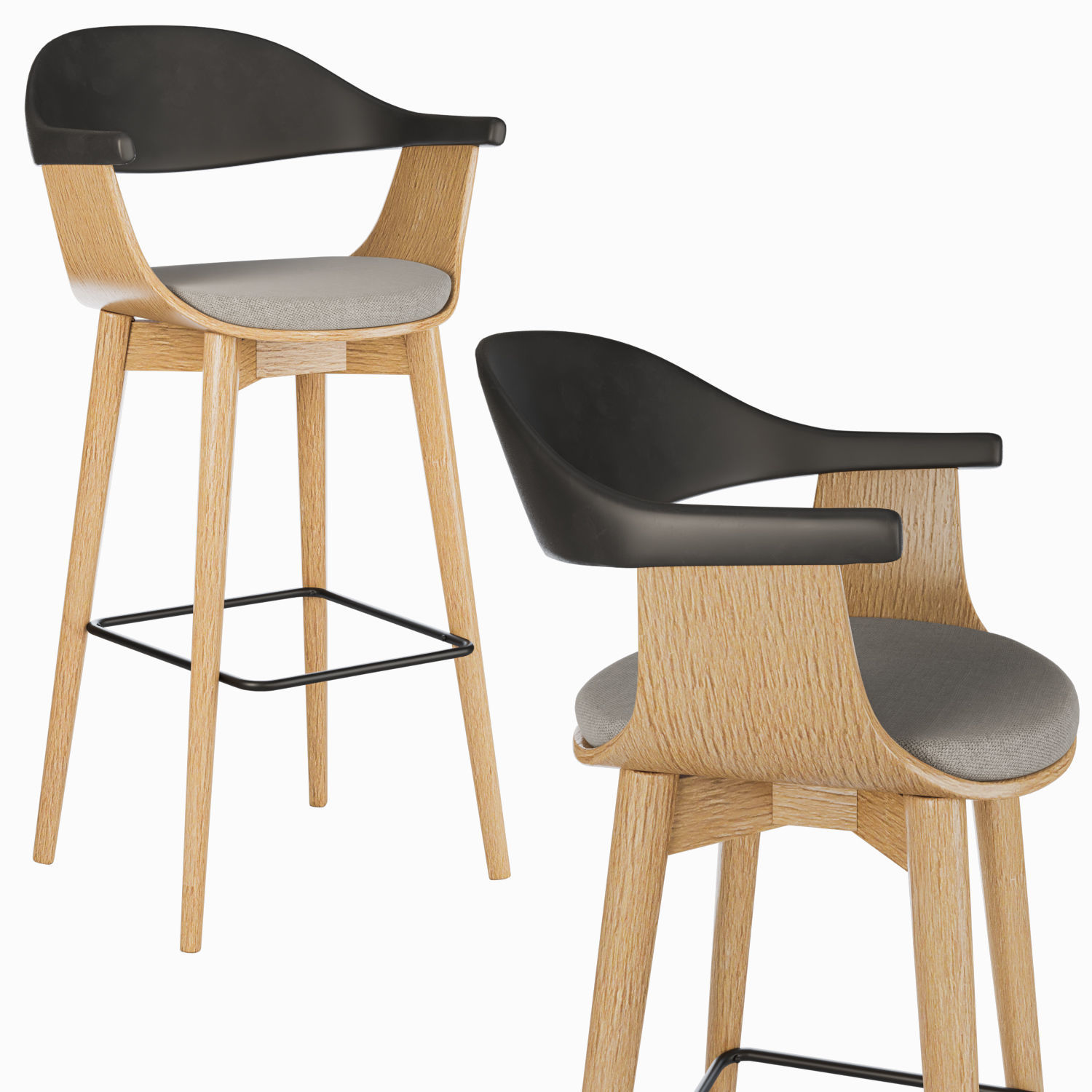 Teyla Arm Barchair  3D model_1