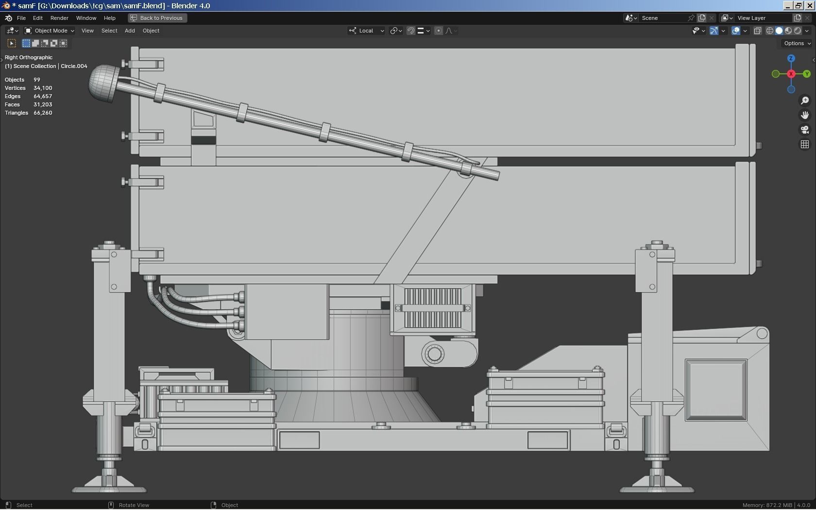 SAM Missile Launcher Bundle Low-poly 3D model_4