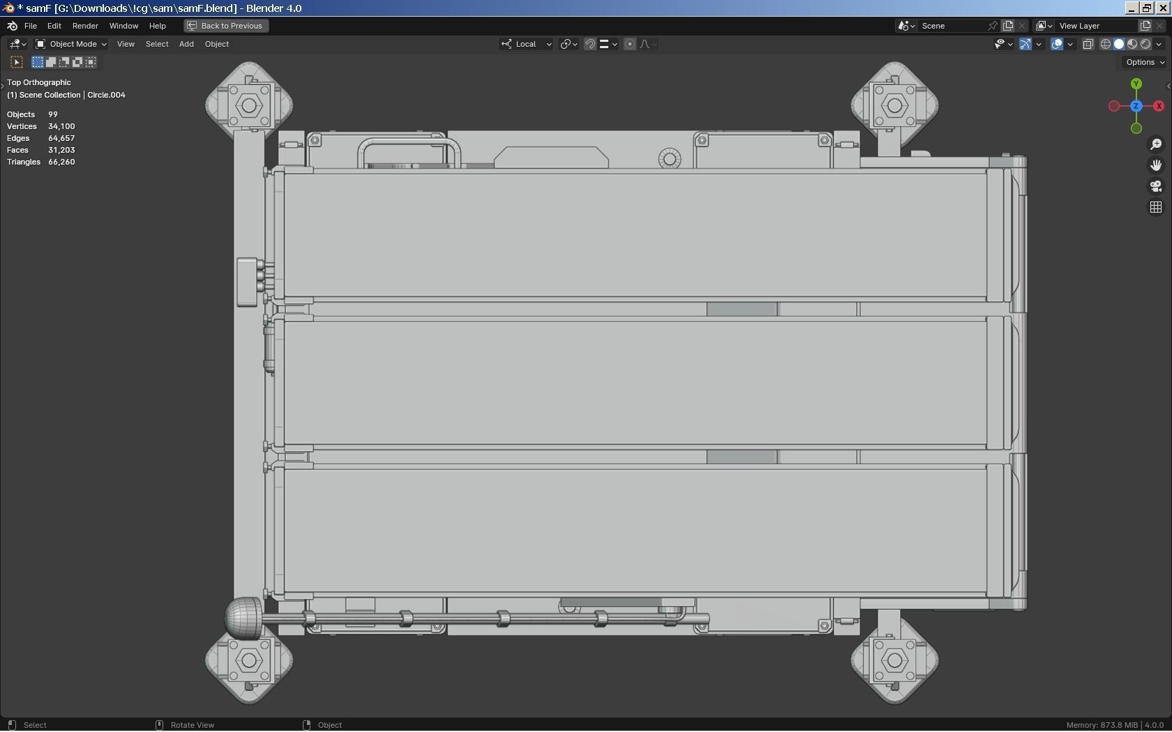 SAM Missile Launcher Bundle Low-poly 3D model_6