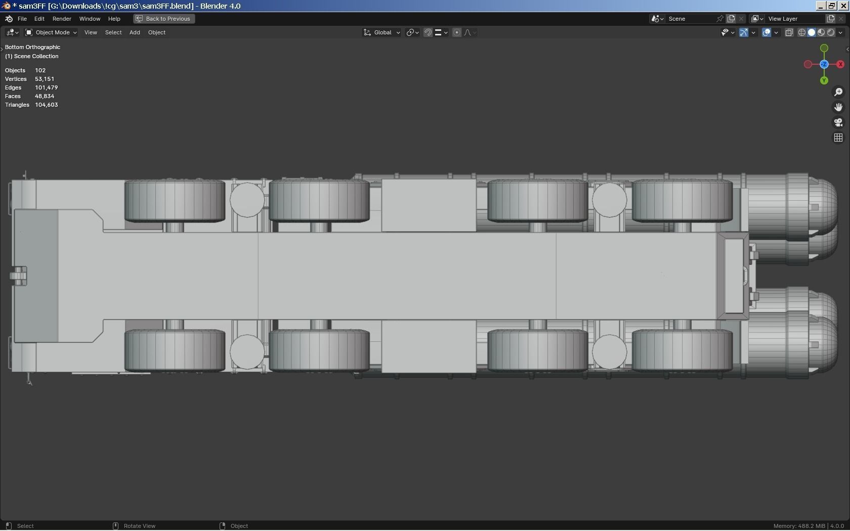 SAM Missile Launcher Bundle Low-poly 3D model_18