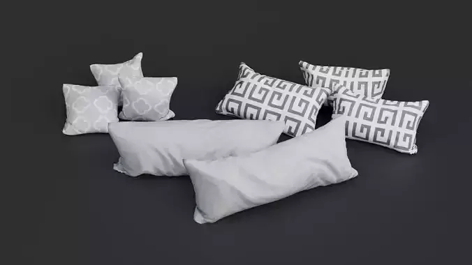 Pillows with 4K textures