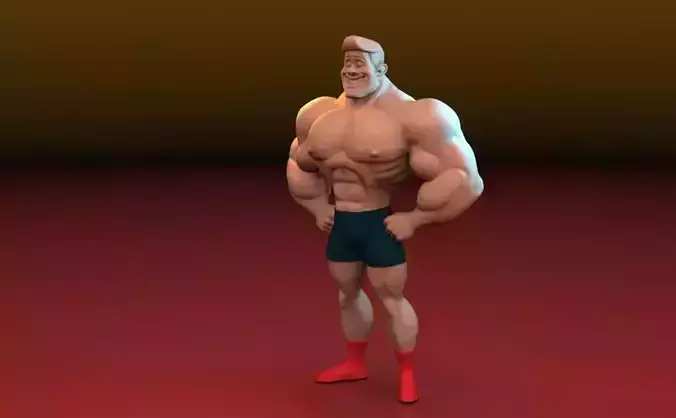 Bodybuilder Caricature