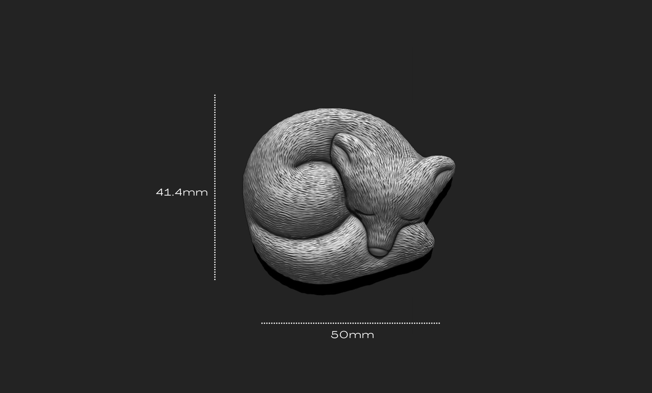 Fox Animal 3D STL File for 3D Printing 3D print model_1