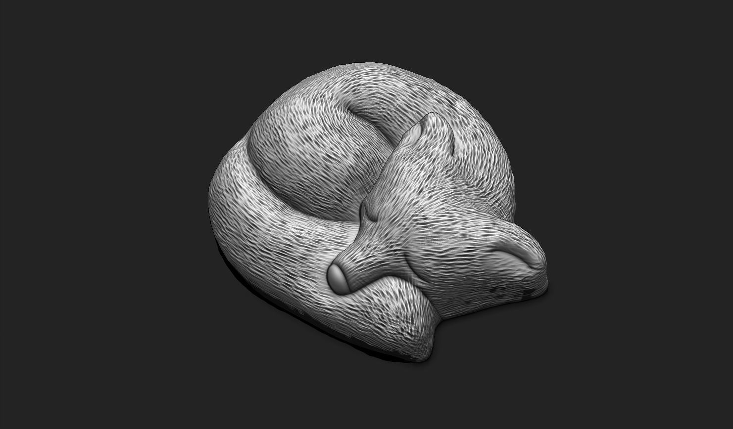 Fox Animal 3D STL File for 3D Printing 3D print model_6