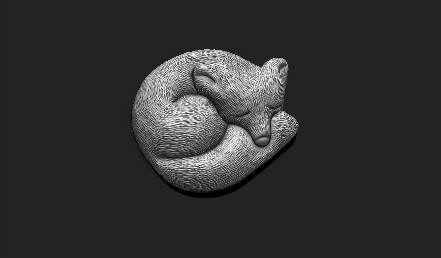 Fox Animal 3D STL File for 3D Printing 3D print model_3