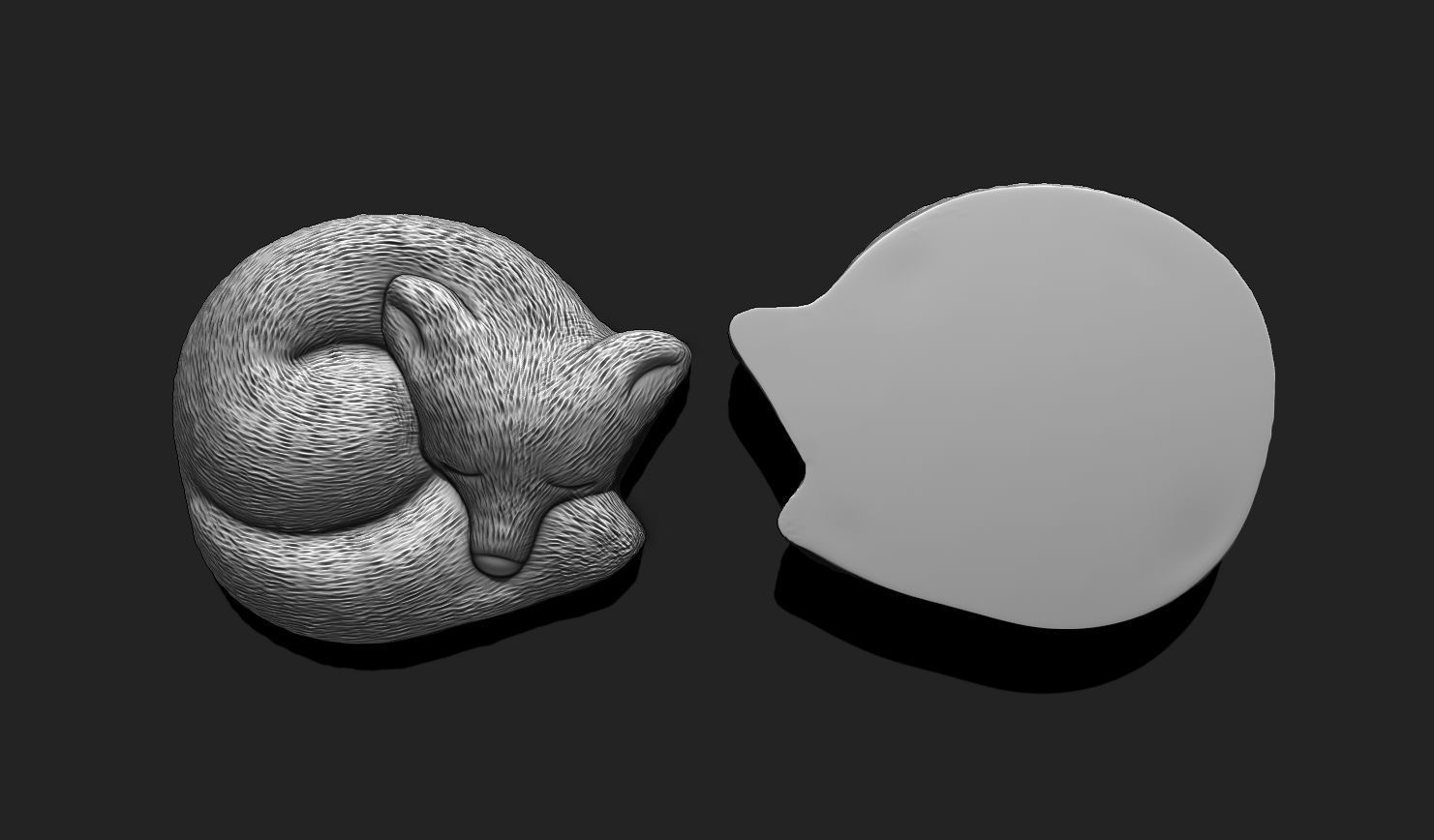 Fox Animal 3D STL File for 3D Printing 3D print model_7