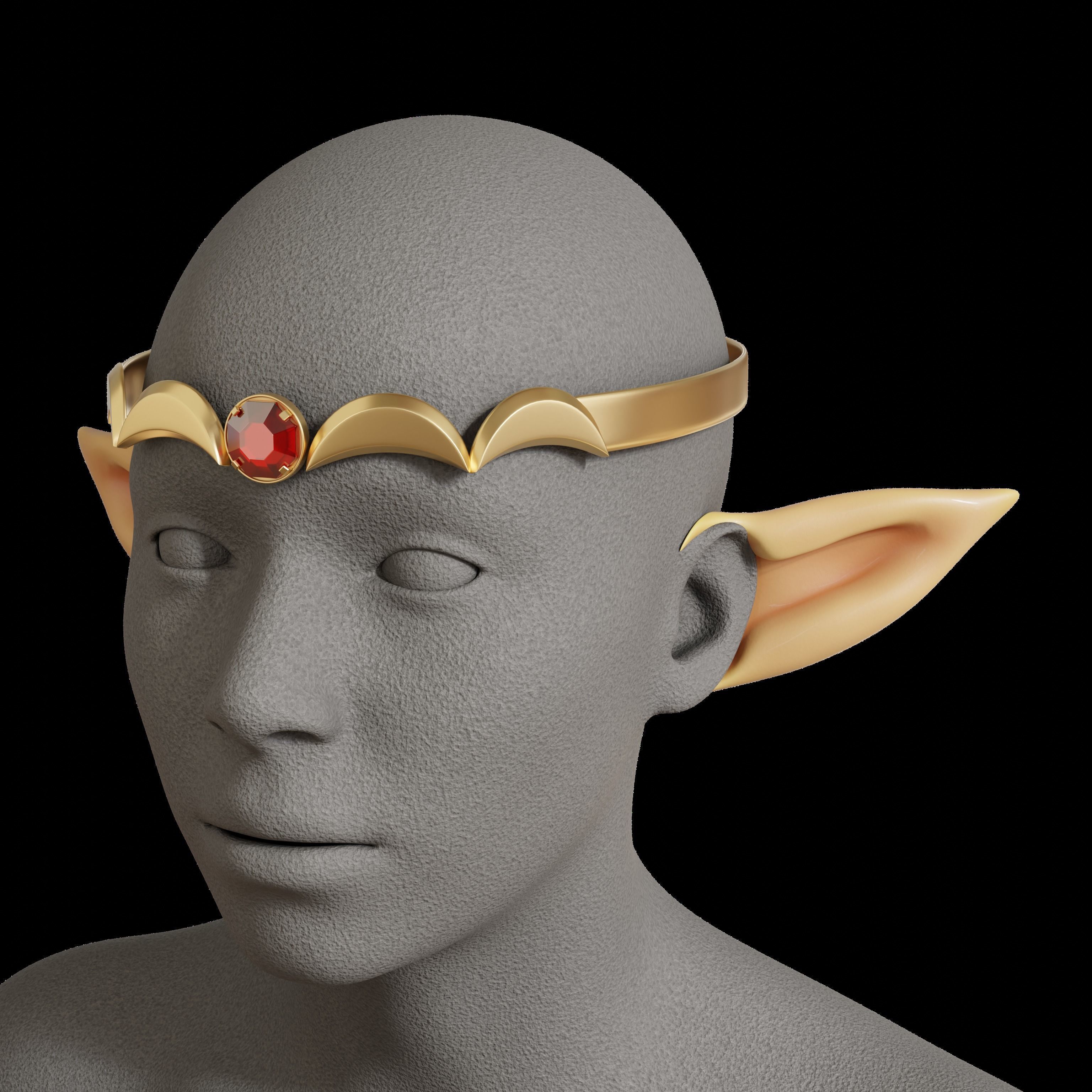 LEGEND OF ZELDA ECHOES OF WISDOM TRI ROD STAFF TIARA CROWN 3D print model_3