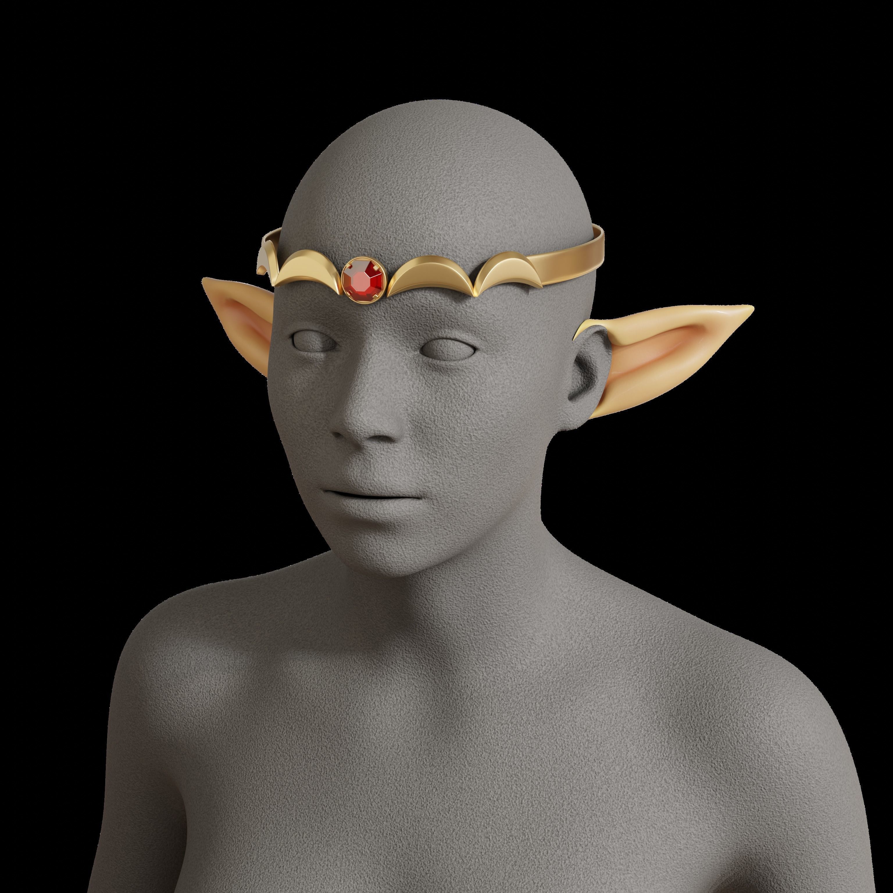 LEGEND OF ZELDA ECHOES OF WISDOM TRI ROD STAFF TIARA CROWN 3D print model_1