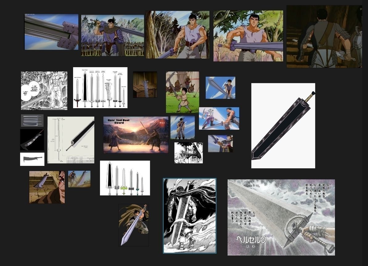 Berserk Sword Collection Low-poly 3D model_16