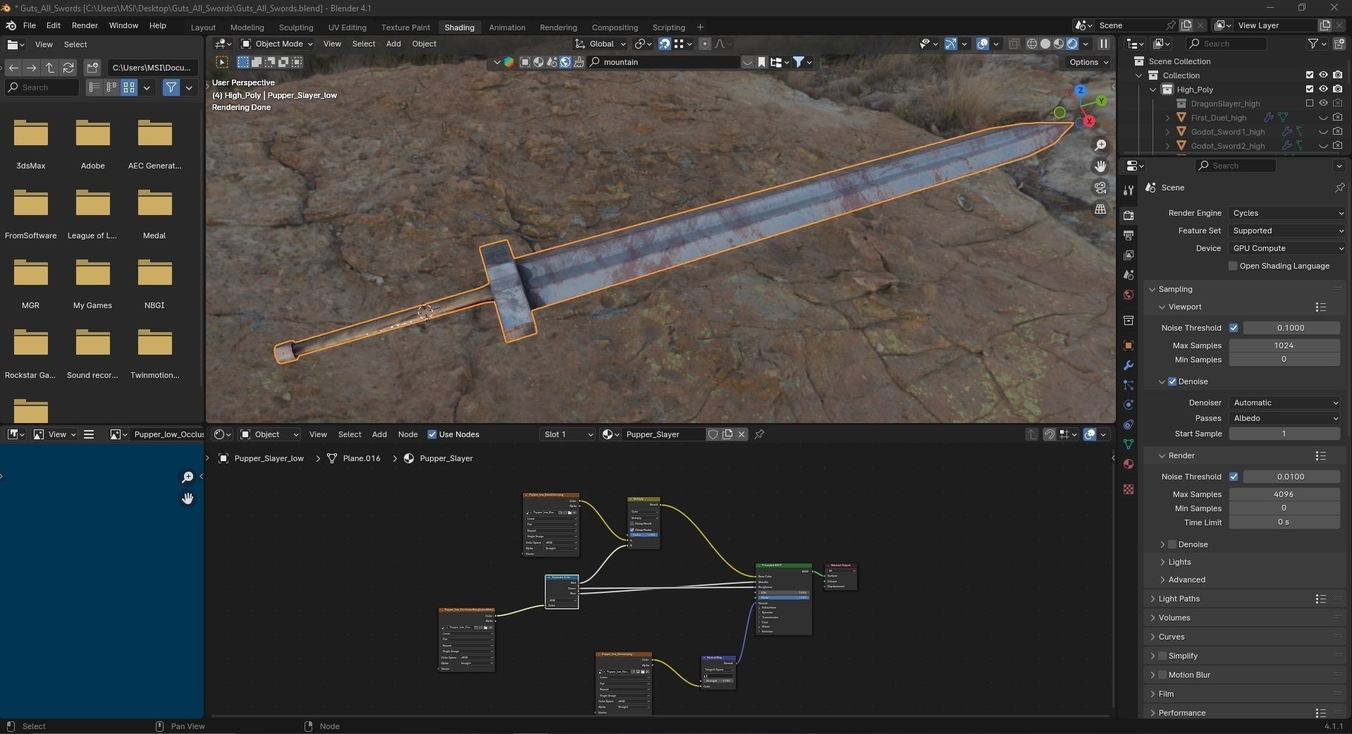 Berserk Sword Collection Low-poly 3D model_14