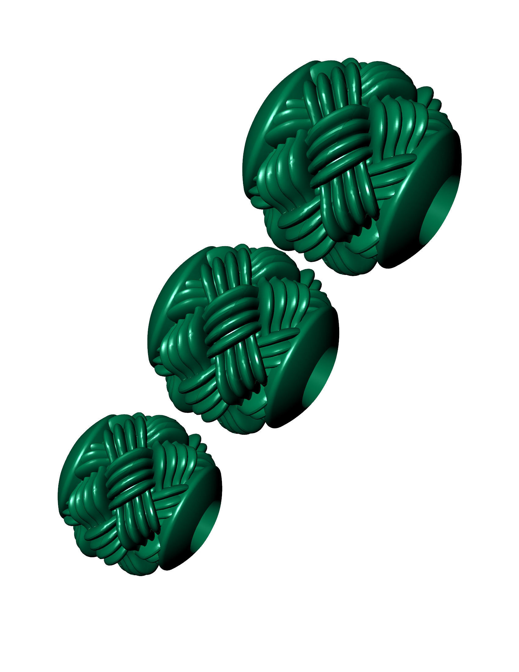 3 size Spherical beads 3D print model_2