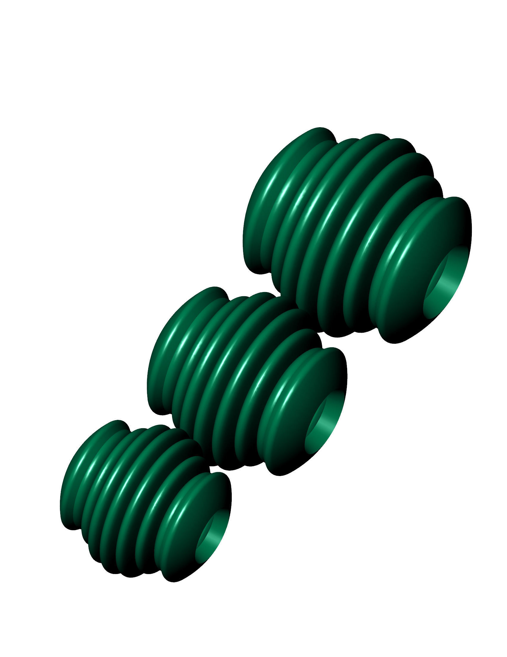 3 size Spherical beads 3D print model_2