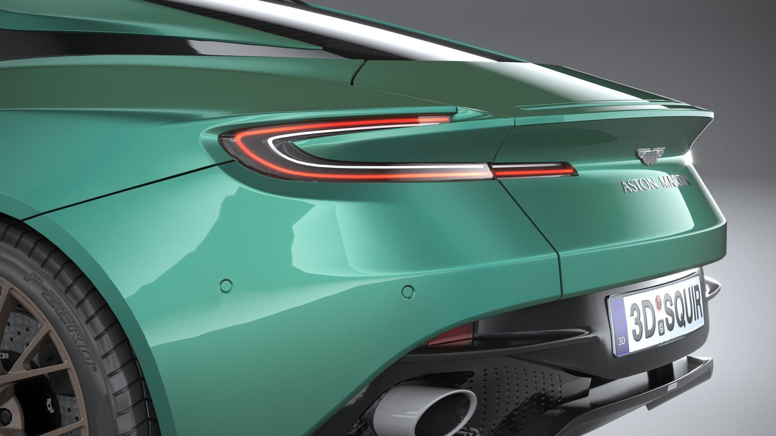 Aston Martin DB12 2024 LowPoly 3D model_6