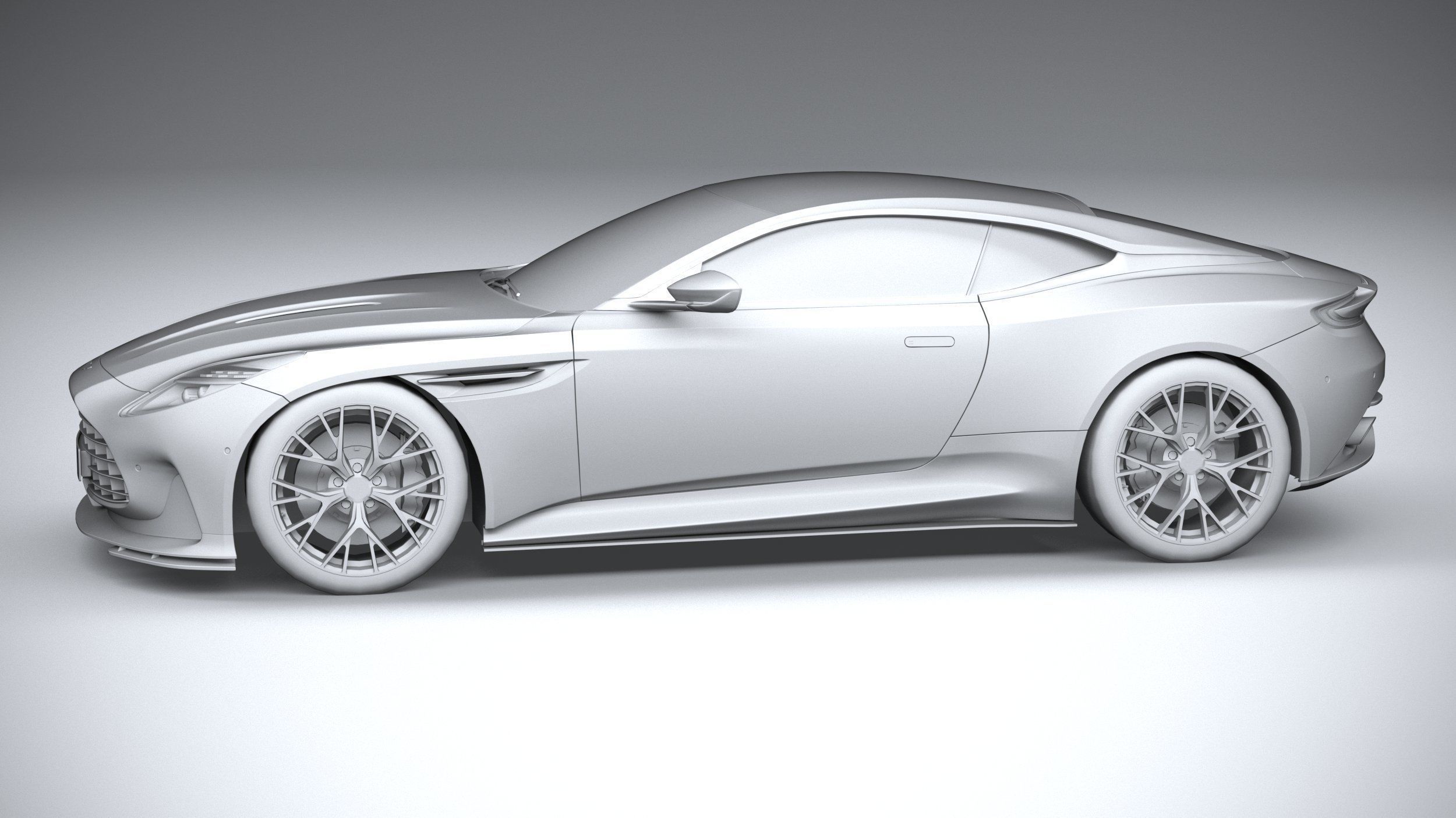 Aston Martin DB12 2024 LowPoly 3D model_22