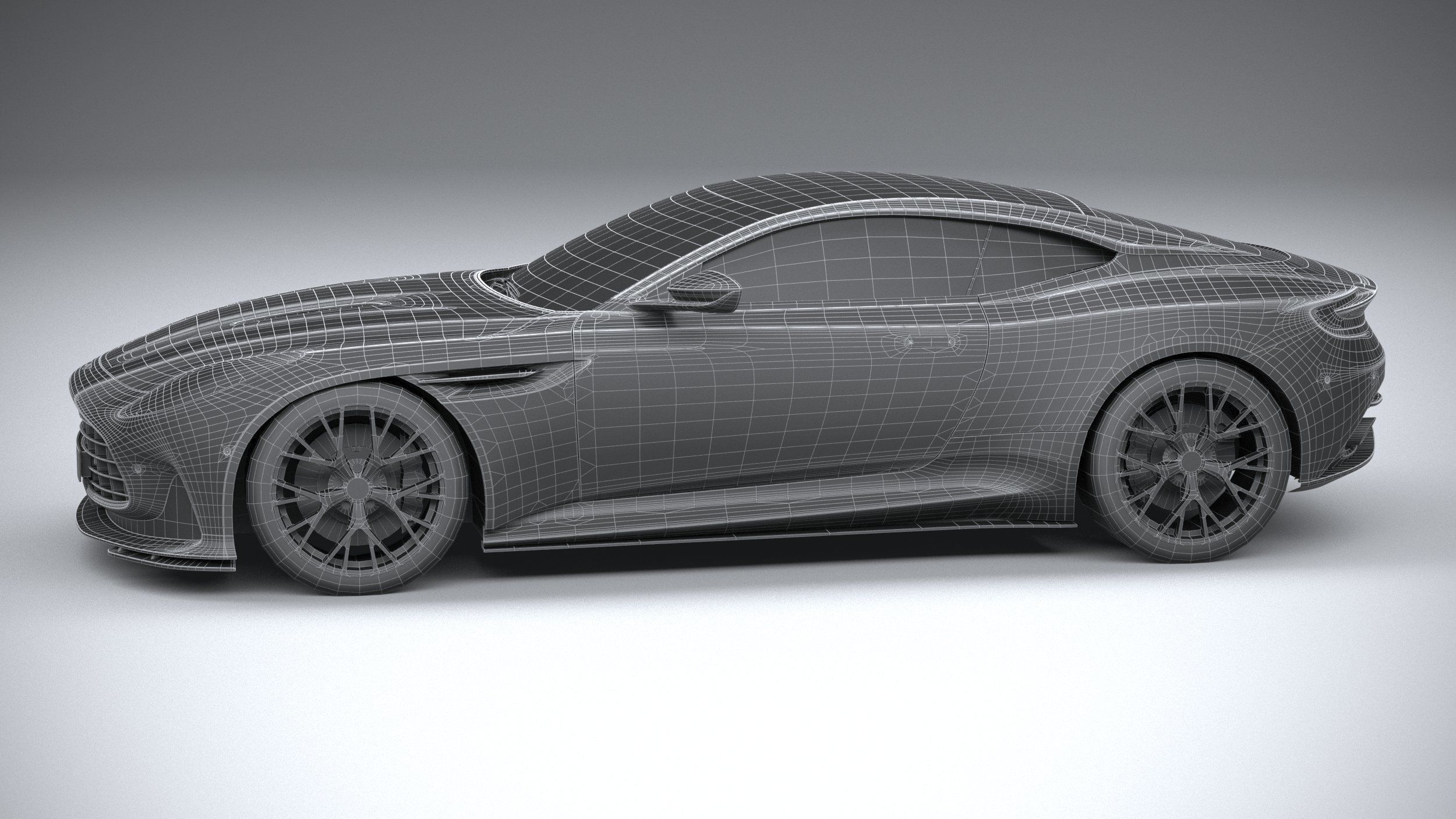 Aston Martin DB12 2024 LowPoly 3D model_29