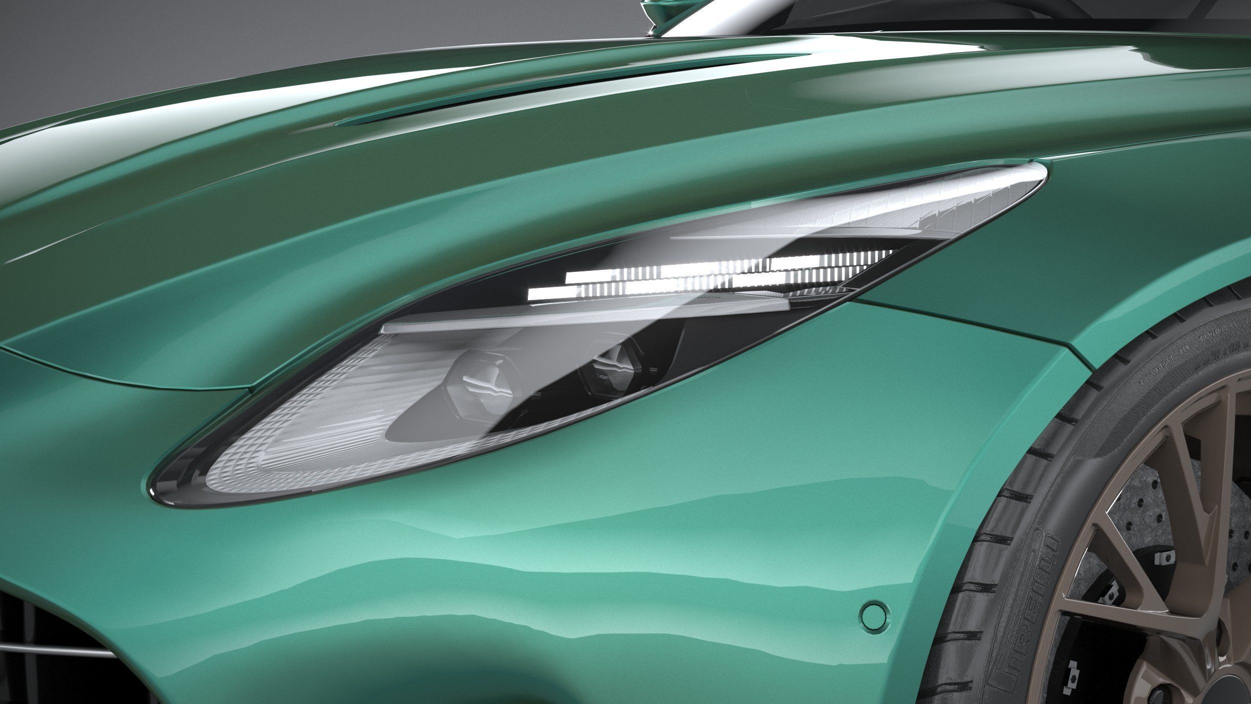 Aston Martin DB12 2024 LowPoly 3D model_14