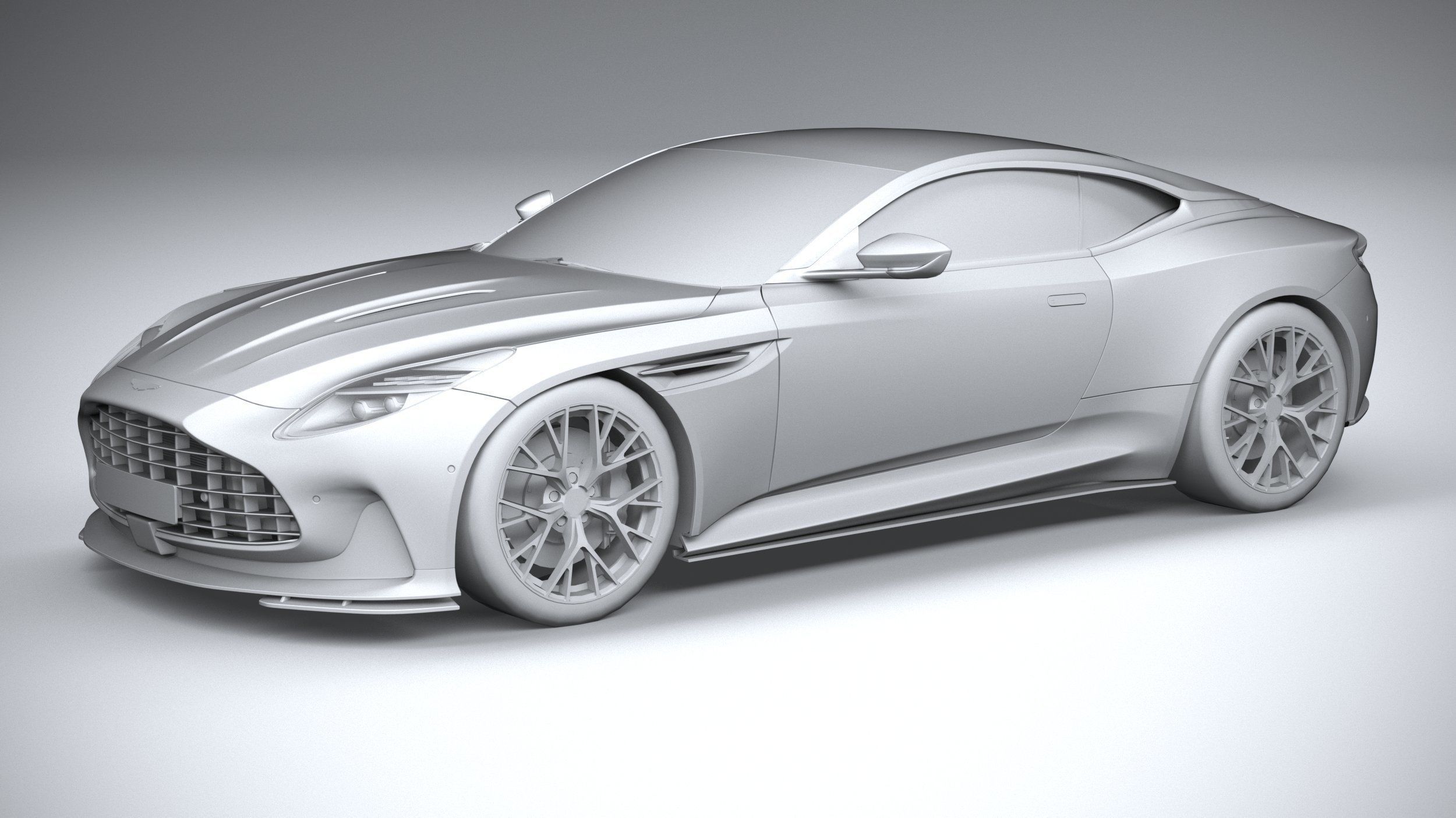 Aston Martin DB12 2024 LowPoly 3D model_19