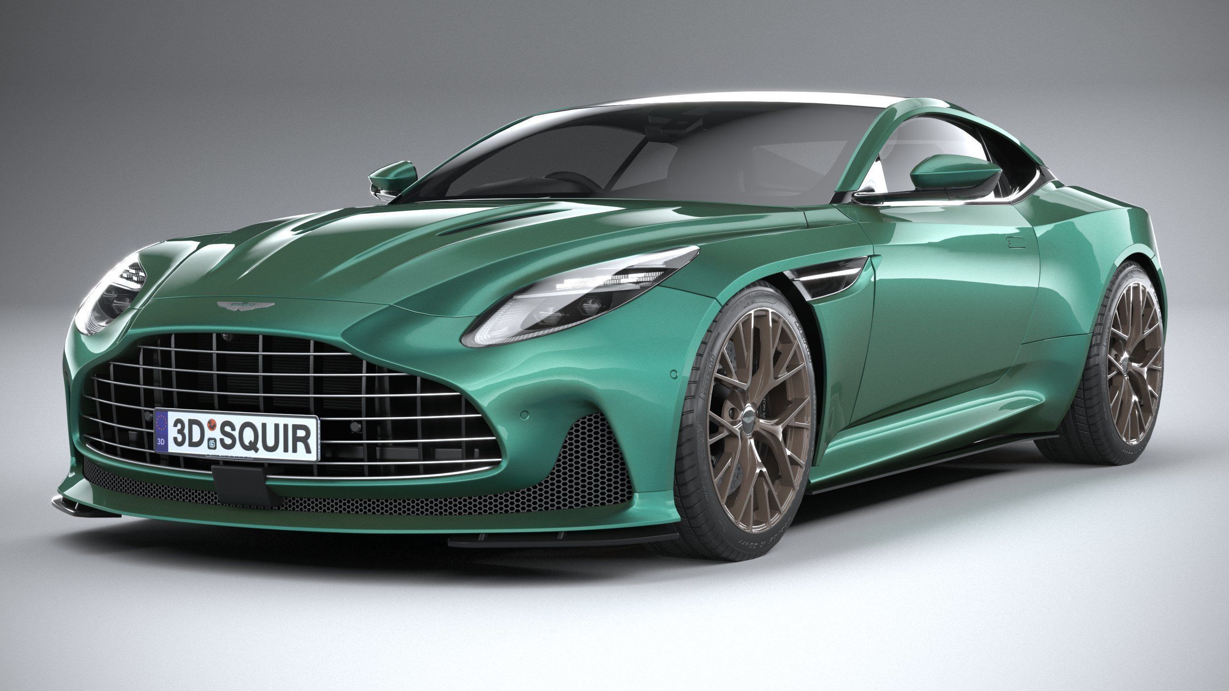 Aston Martin DB12 2024 LowPoly 3D model_2