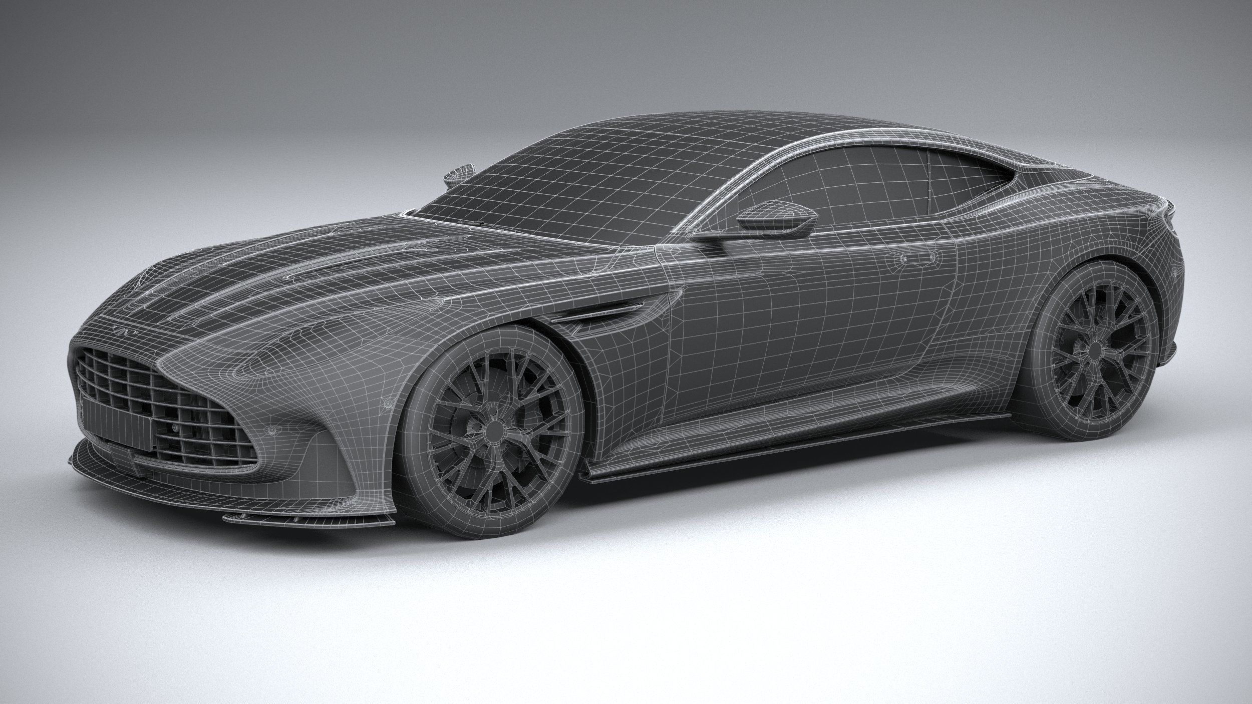 Aston Martin DB12 2024 LowPoly 3D model_26