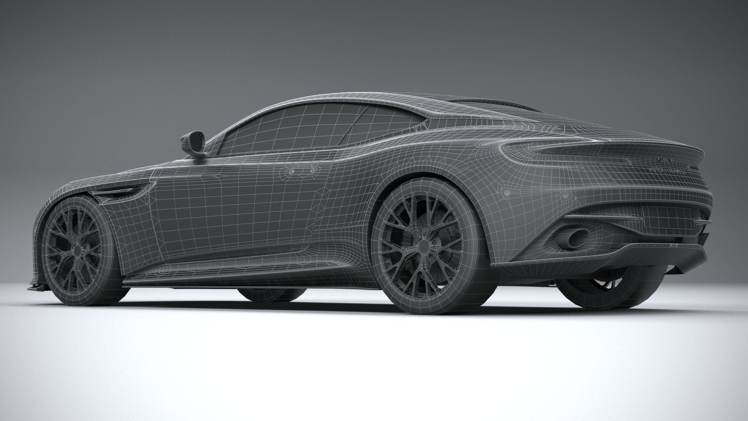 Aston Martin DB12 2024 LowPoly 3D model_28