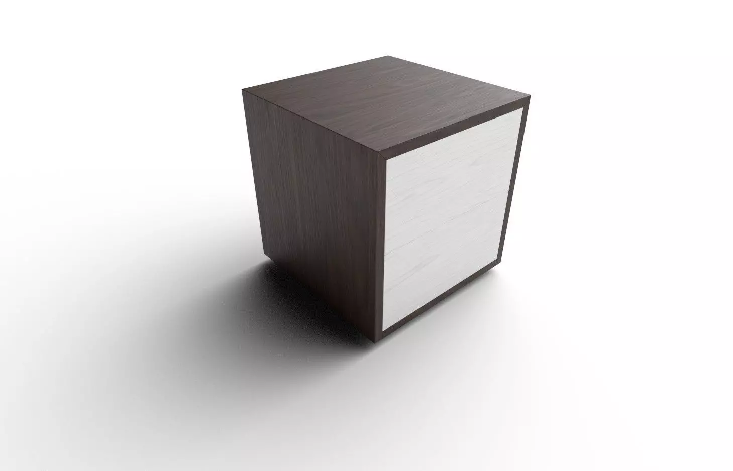 Bedside Table M01 Low-poly 3D model_0