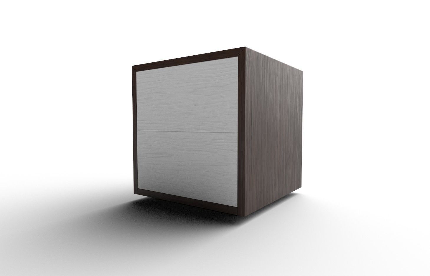 Bedside Table M01 Low-poly 3D model_6