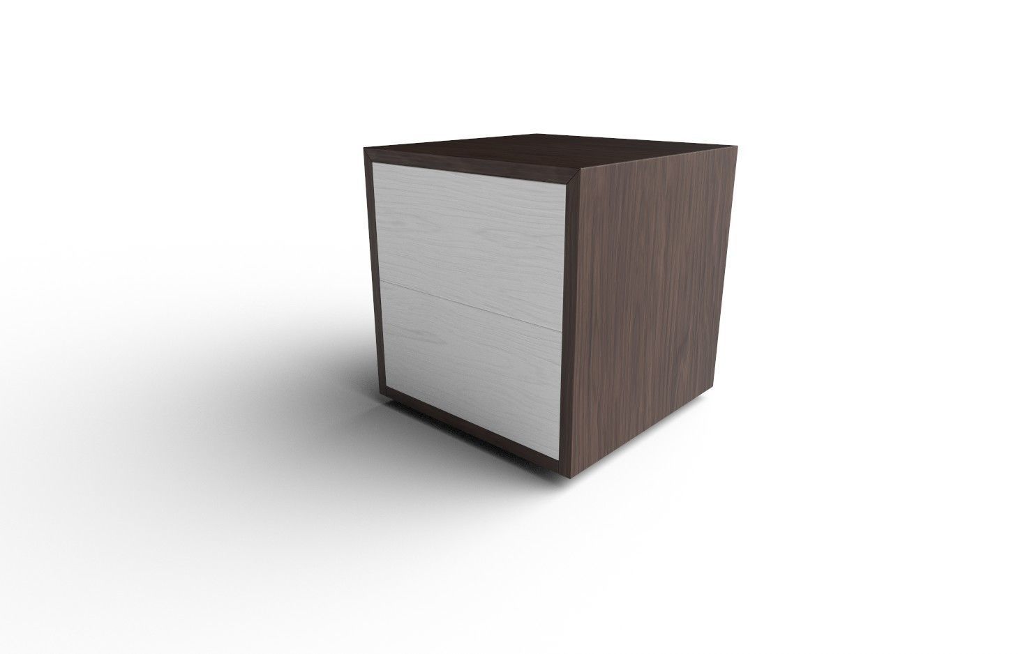 Bedside Table M01 Low-poly 3D model_4
