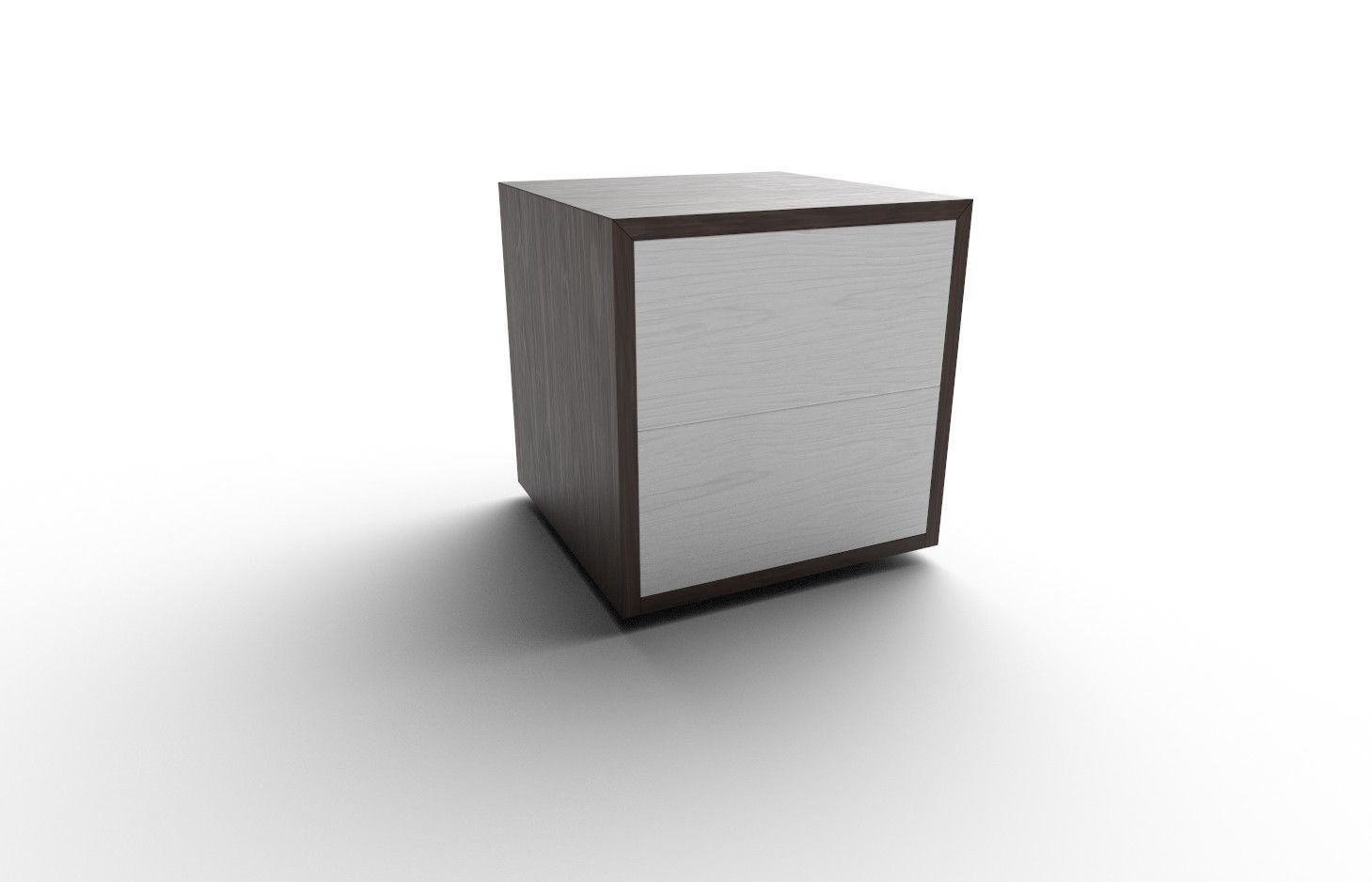 Bedside Table M01 Low-poly 3D model_3
