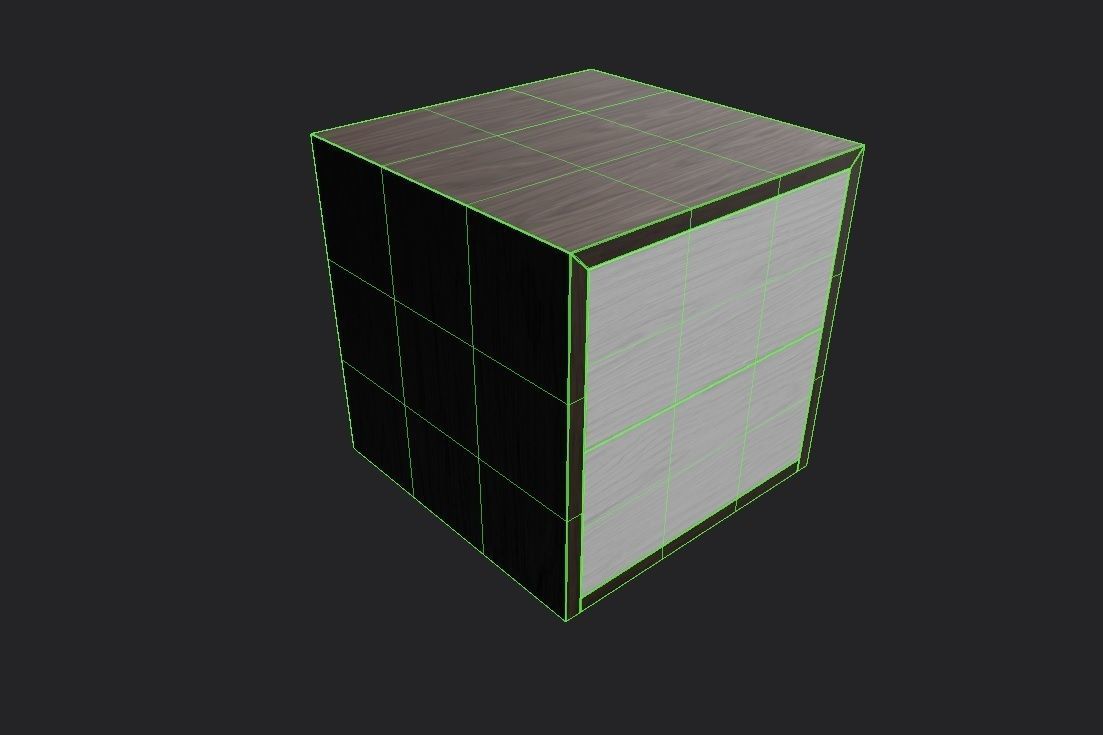 Bedside Table M01 Low-poly 3D model_1