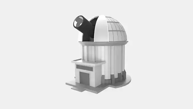 Observatory 3D Illustration