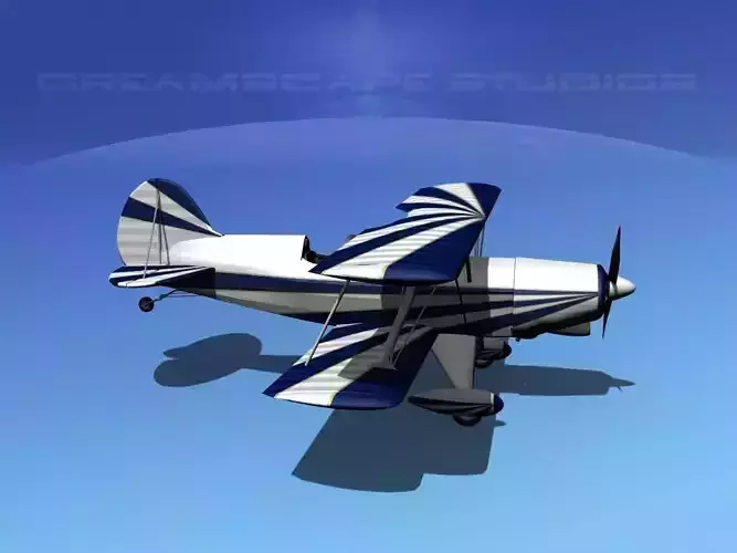 Acro Sport II Biplane 3D model