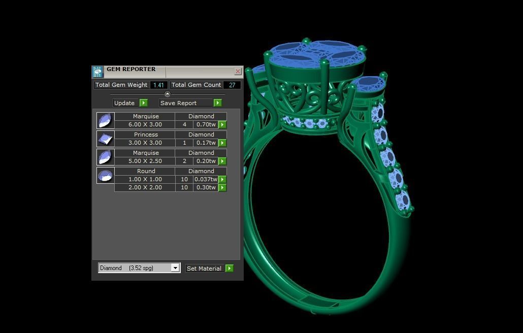 FASHION RING  3D print model_11