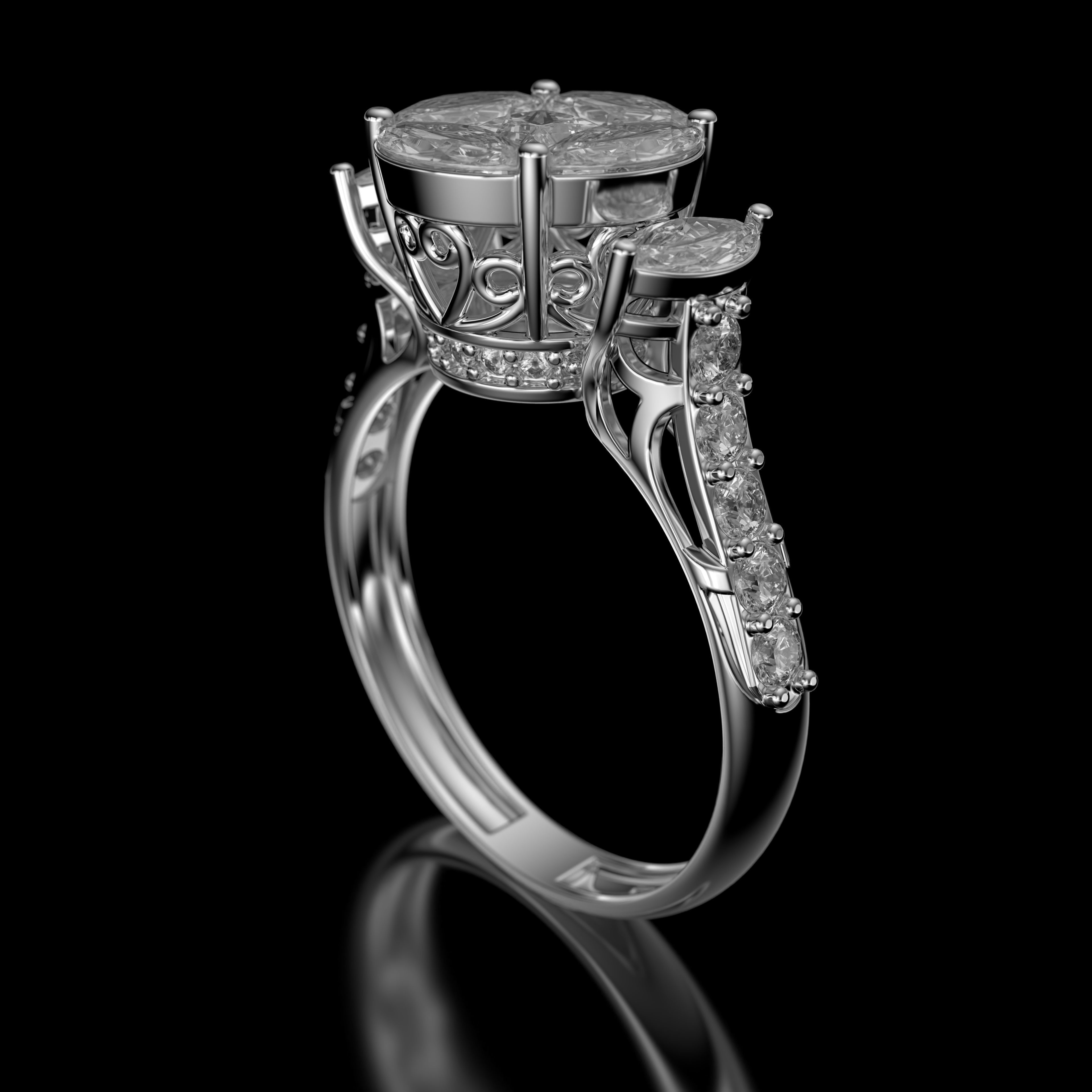 FASHION RING  3D print model_3
