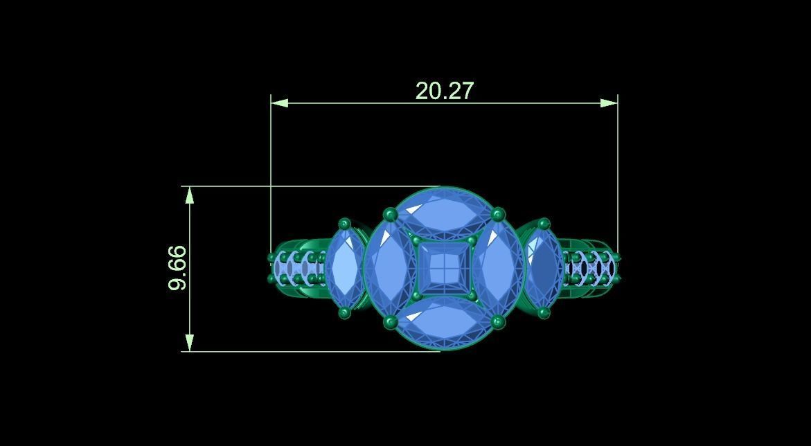 FASHION RING  3D print model_4