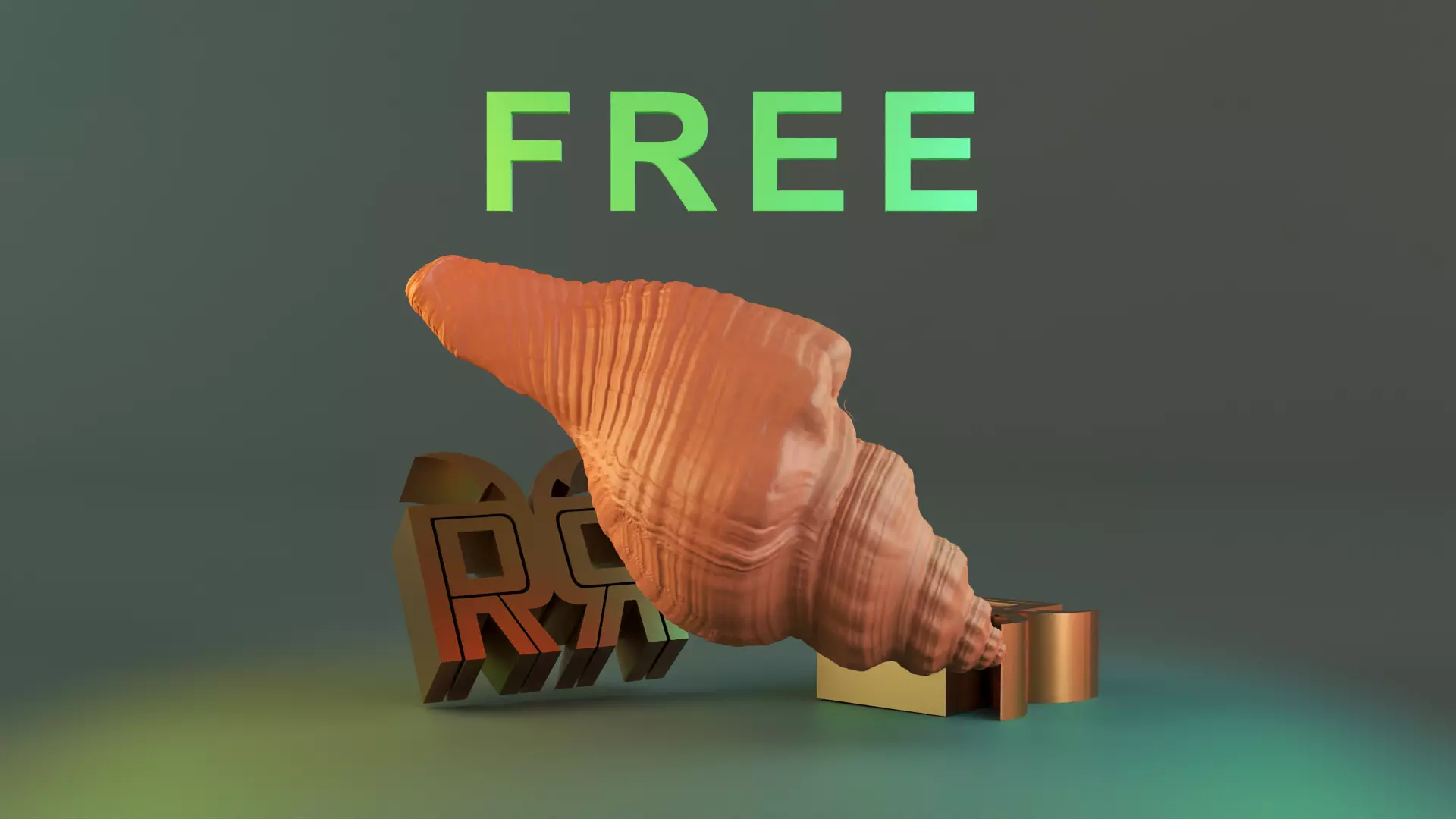 Seashell Decor Free 3D print model