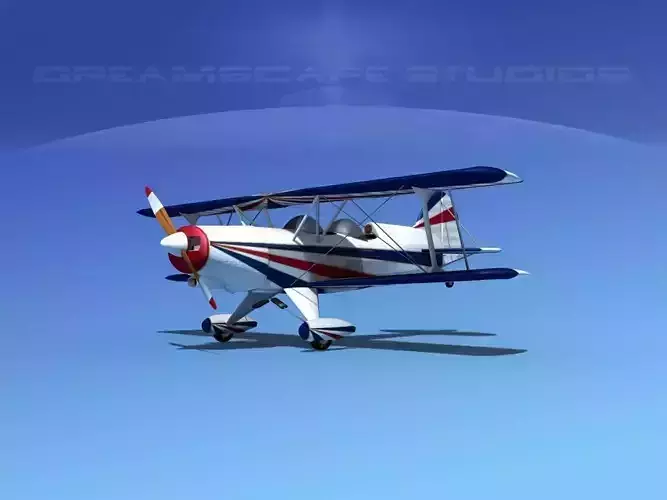 Acro Sport II Biplane 3D model