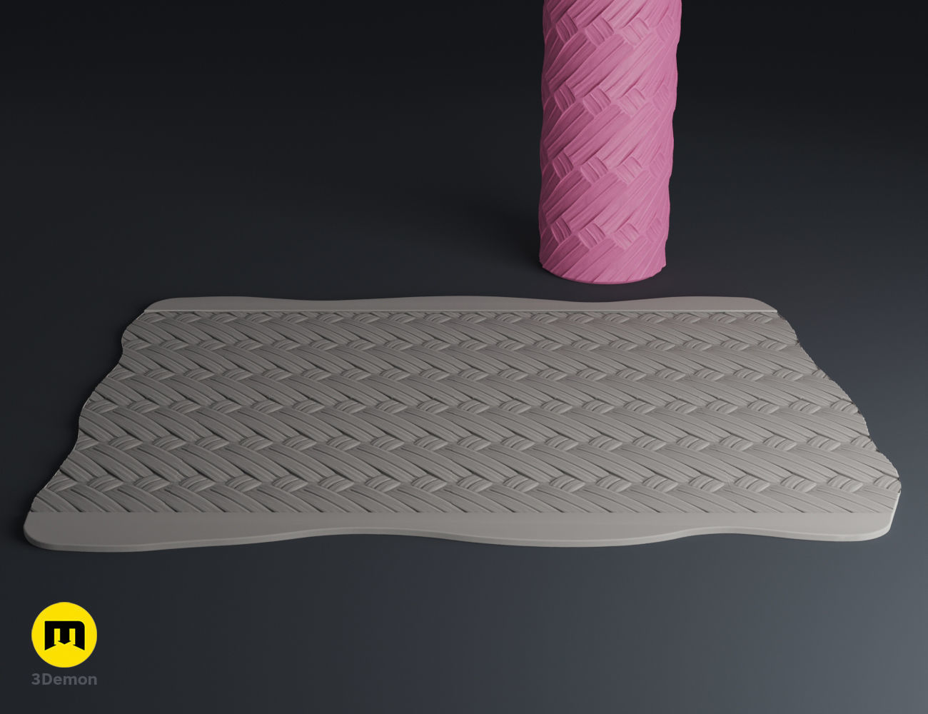 Texture Rollers - Fabrics and chainmail 3D print model_18